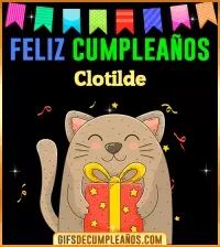 GIF Feliz Cumpleaños Clotilde